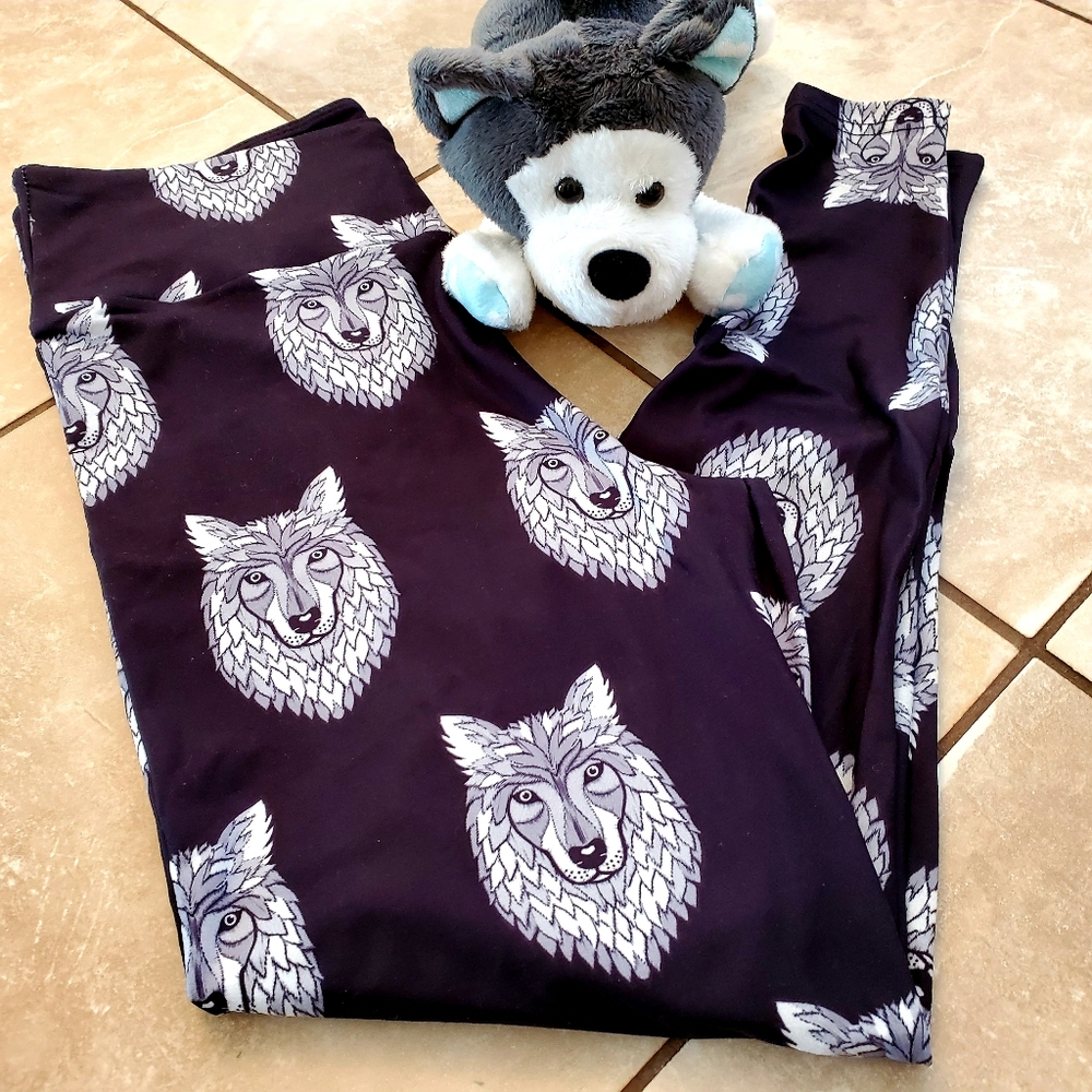 Wolf Pack Wolves Husky Custom Leggings